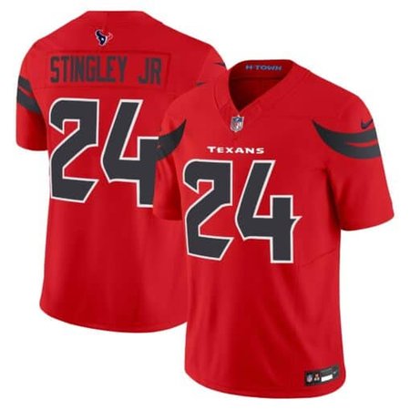 Men's Derek Stingley Jr. Red Houston Texans #24 Vapor F.U.S.E. Limited Jersey